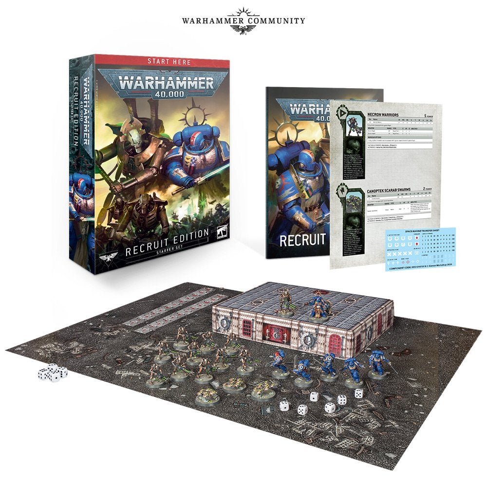 Warhammer 40k Starter Set: Recruit Edition Board Games